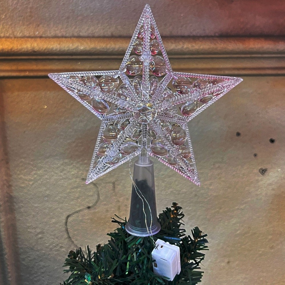 Star Tree Topper - Yeni Işıklı Yıldız Noel Ağacı Topper