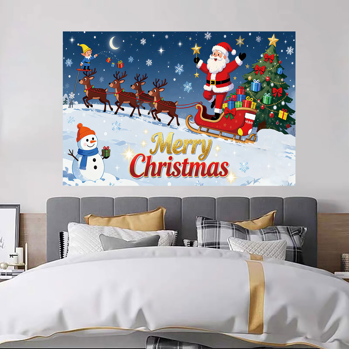 1 adet Noel Elf Noel Baba Kıza - Snowflake Window Decal incelemesi ve fiyatı