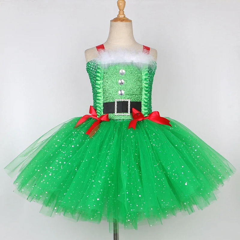 Sparkly Kızlar Noel Ağacı Kost - Elf Costume Christmas incelemesi ve fiyatı
