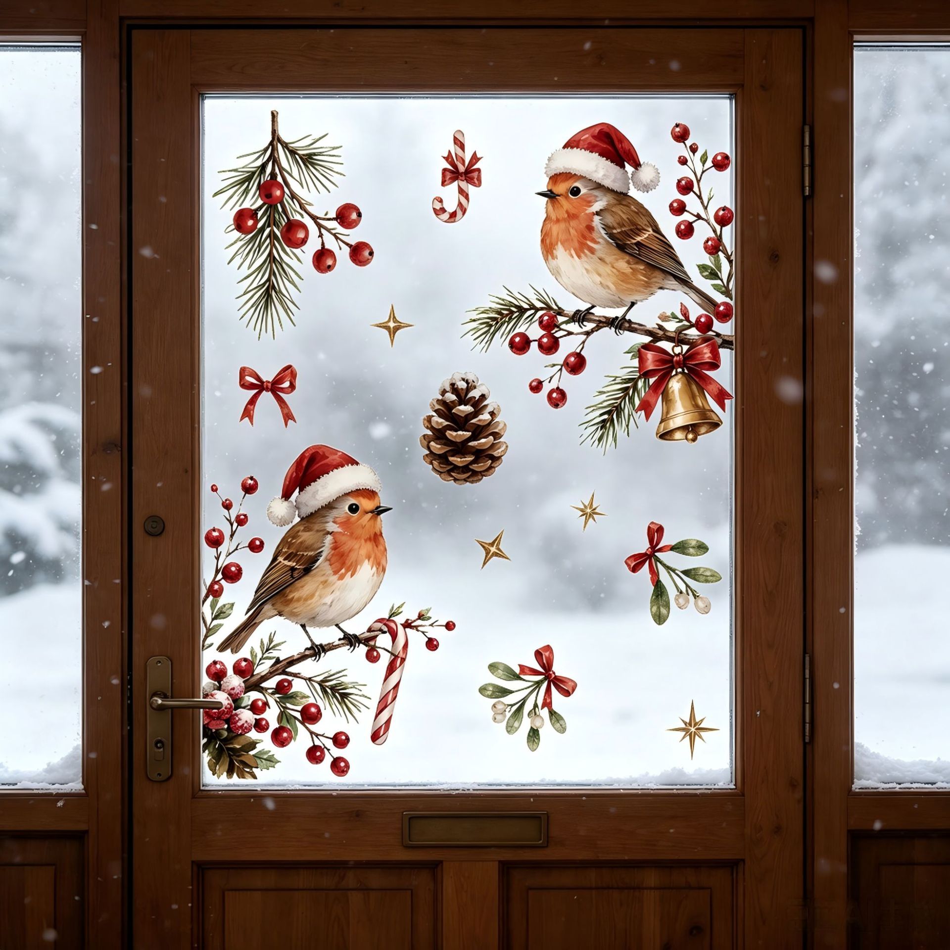 Şenlikli Noel Pencere Çıkartma - Snowflake Window Decal incelemesi ve fiyatı