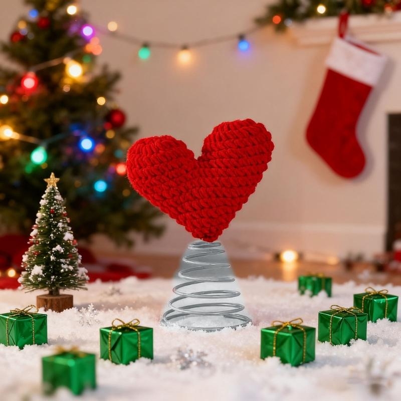 Yaylı Kalp Noel Ağacı Toppers  - Star Tree Topper incelemesi ve fiyatı