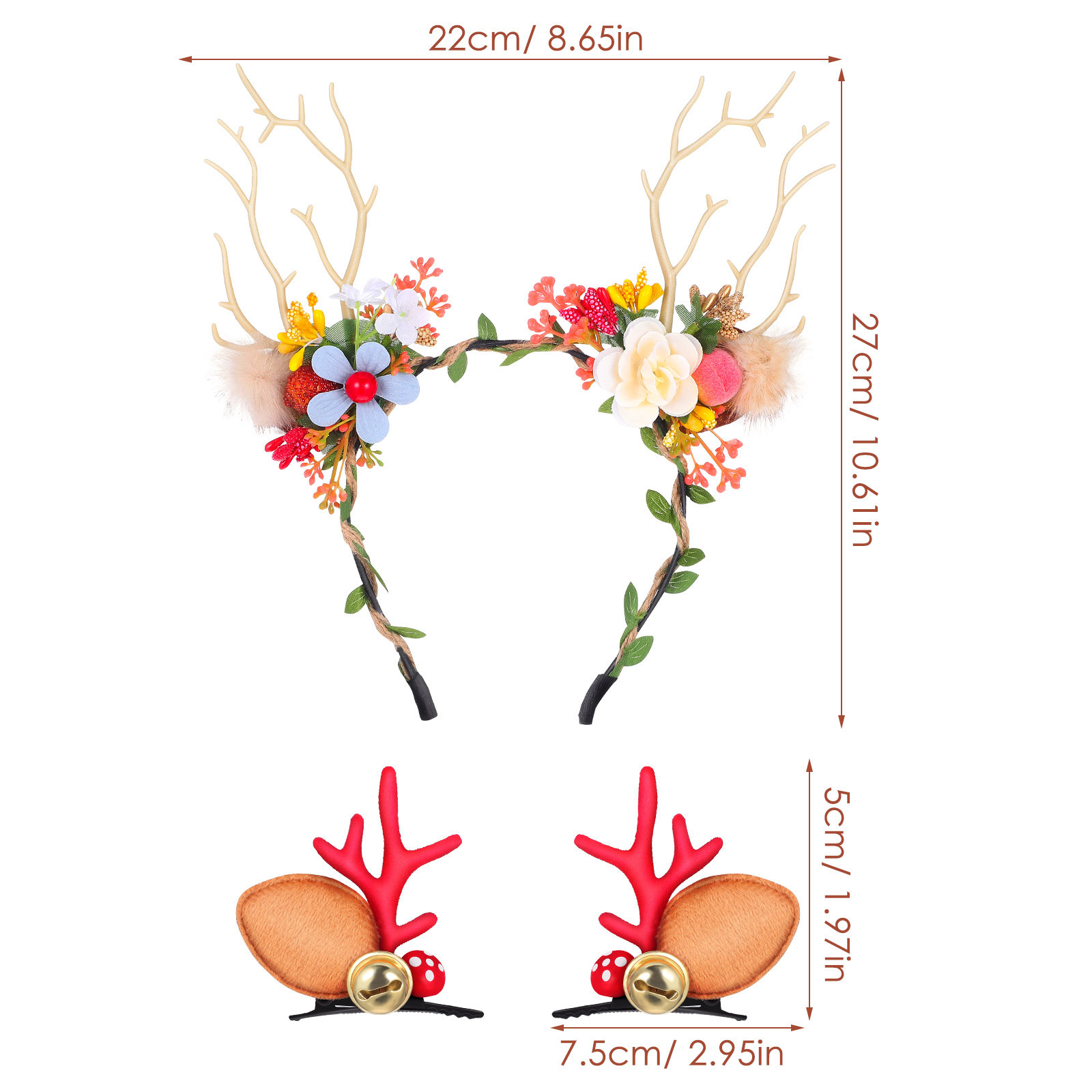 1 Set Geyik Boynuzu Saç Bandı  - Reindeer Antlers Headband incelemesi ve fiyatı