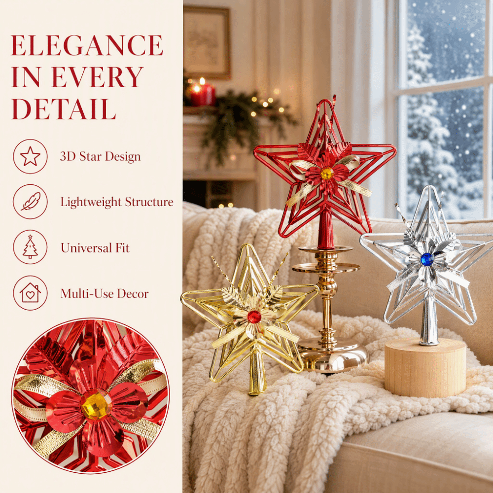 Plastik Yıldız Üst Süsü Elektr - Star Tree Topper incelemesi ve fiyatı