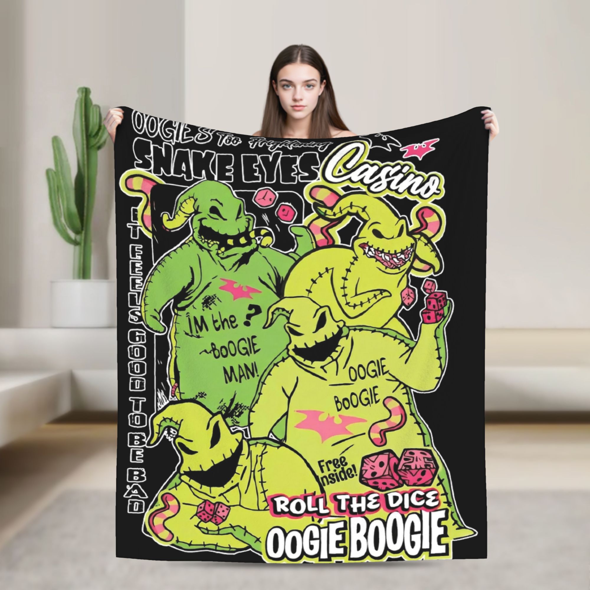 Noel Öncesi Kabus Oogie Boogie - Christmas Throw Blanket incelemesi ve fiyatı