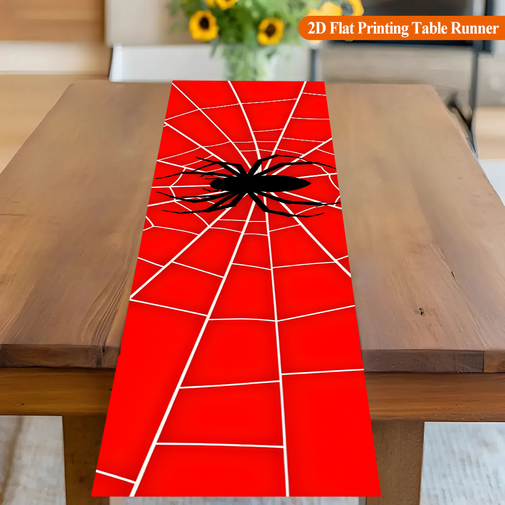 1 adet Örümcek Ağı Kırmızı Örü - Christmas Table Runner incelemesi ve fiyatı