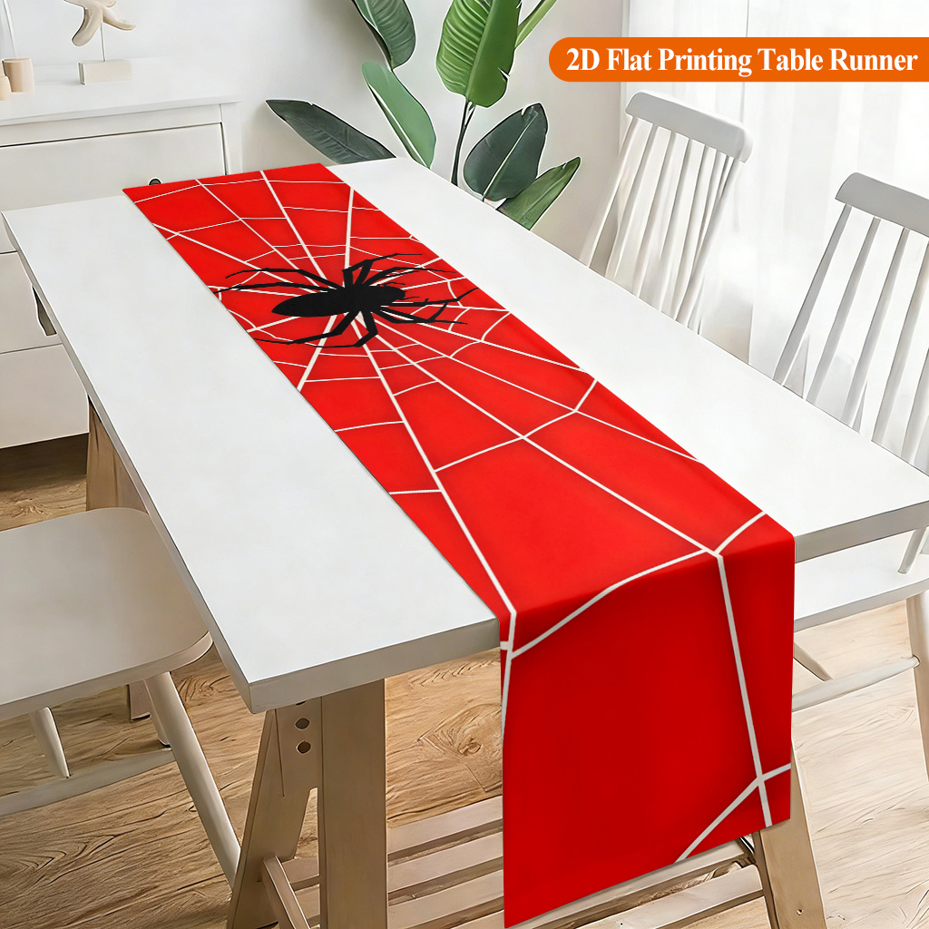 1 adet Örümcek Ağı Kırmızı Örü - Christmas Table Runner incelemesi ve fiyatı