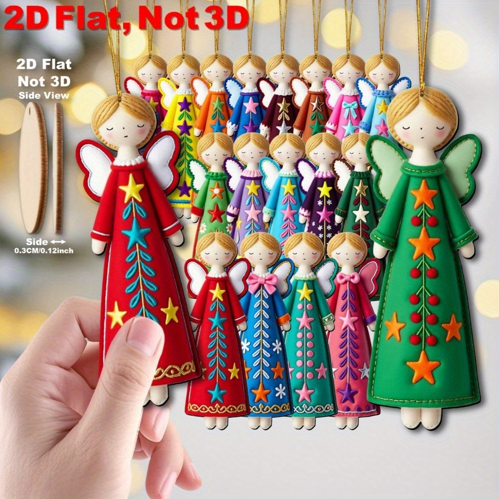 16 Parça Renkli Melek Süsleri  - Star Tree Topper incelemesi ve fiyatı