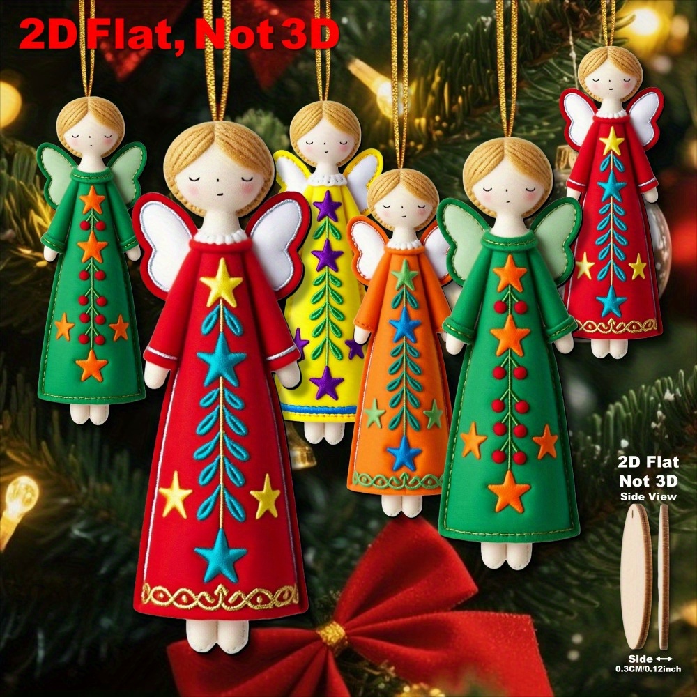16 Parça Renkli Melek Süsleri  - Star Tree Topper incelemesi ve fiyatı
