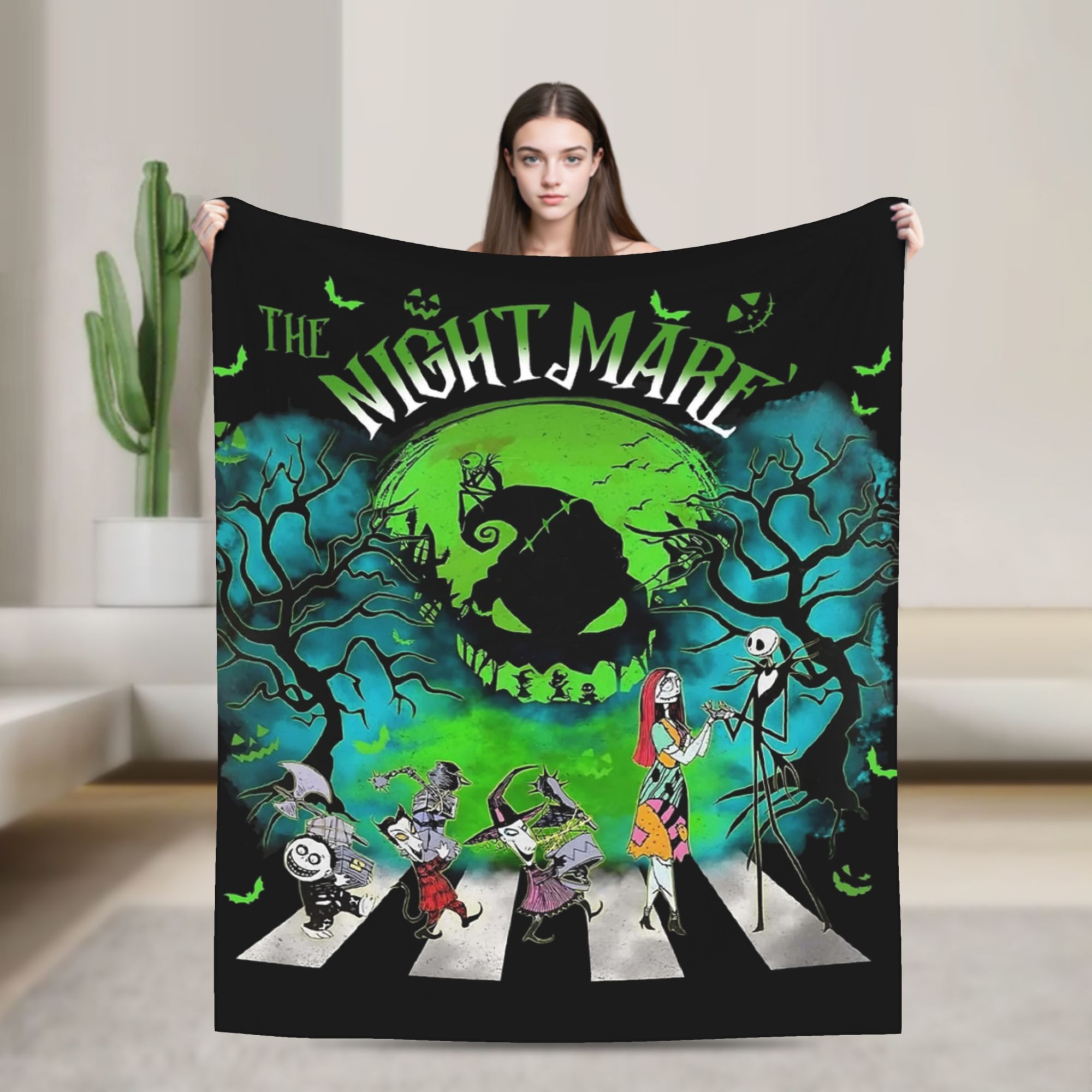 Oogie Boogie Man Noel Öncesi K - Christmas Throw Blanket incelemesi ve fiyatı