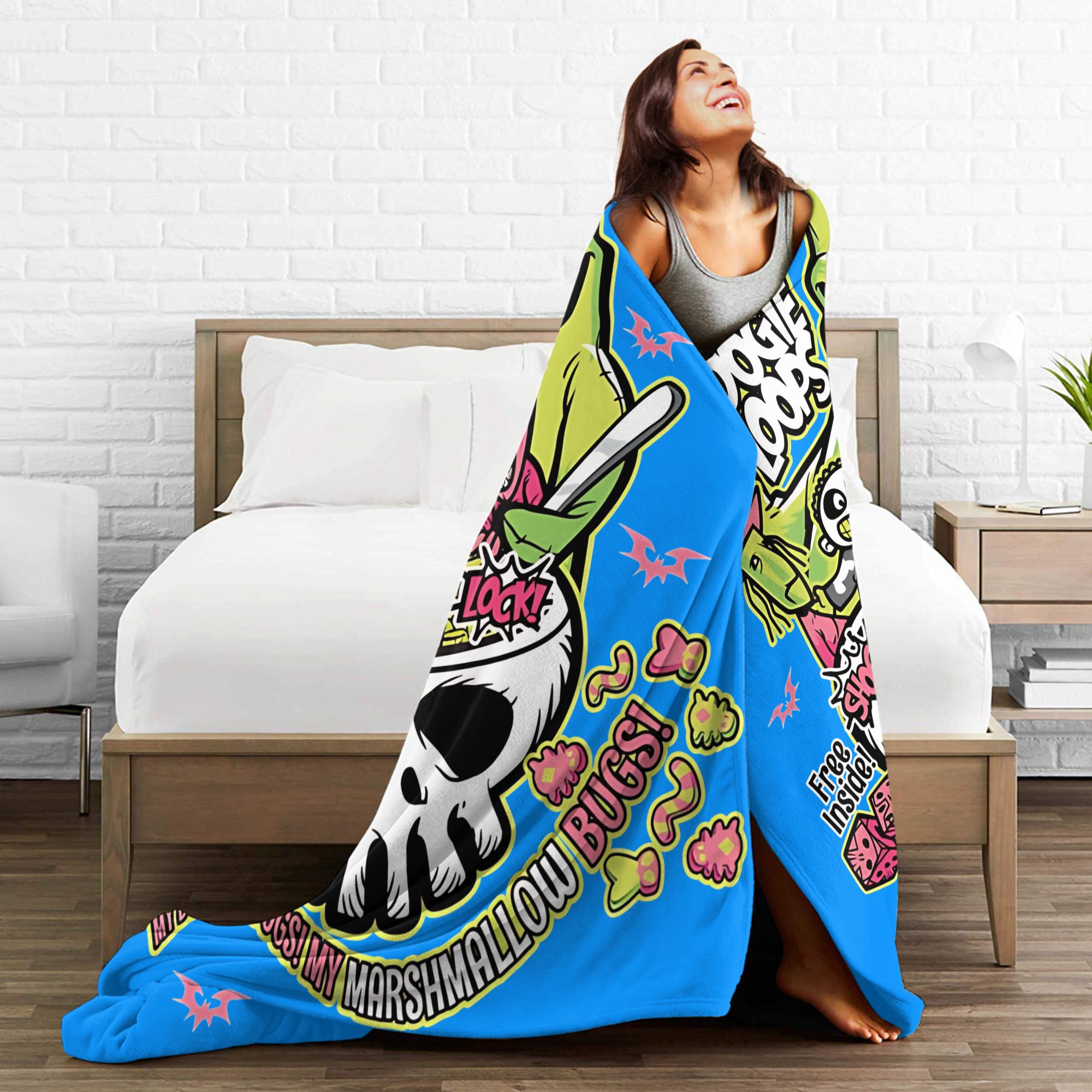 Oogie Boogie Loops Cadılar Bay - Christmas Throw Blanket incelemesi ve fiyatı